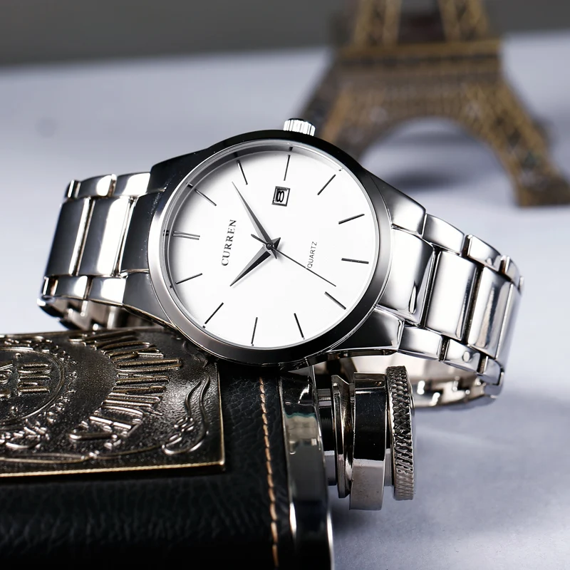 

CURREN 8106 Luxury Brand Analog sports Wristwatch Display Date Men's Quartz Watch Business Watch Men Watch relogio masculino