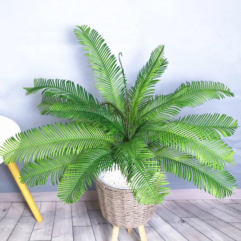 Generic 4570CM Large Artificial Green Plants Plastic Wrought Iron Tree