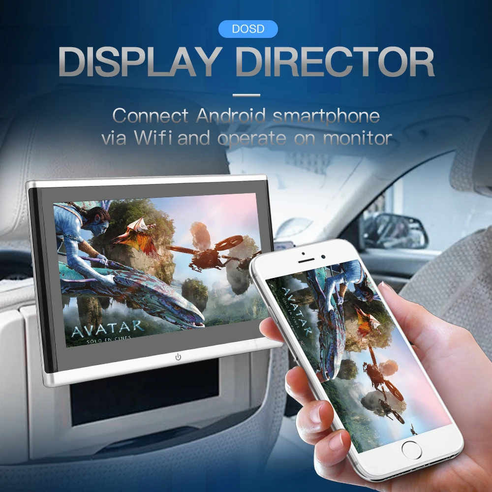 10.1 Inch Android Car Headrest Monitor HD 1080P Video Touch Screen WIFI/Bluetooth/USB/SD/HDMI/FM MP5 Video Player
10.1 Inch Android Car Headrest Monitor HD 1080P Video Touch Screen WIFI/Bluetooth/USB/SD/HDMI/FM MP5 Video Player