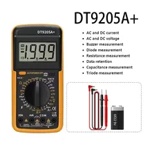LCD Digital Multimeter AC DC Voltmeter Ammeter Capacitance Tester Meter Indicator Measuring Instrumentinteligent Electrician
LCD Digital Multimeter AC DC Voltmeter Ammeter Capacitance Tester Meter Indicator Measuring Instrumentinteligent Electrician
