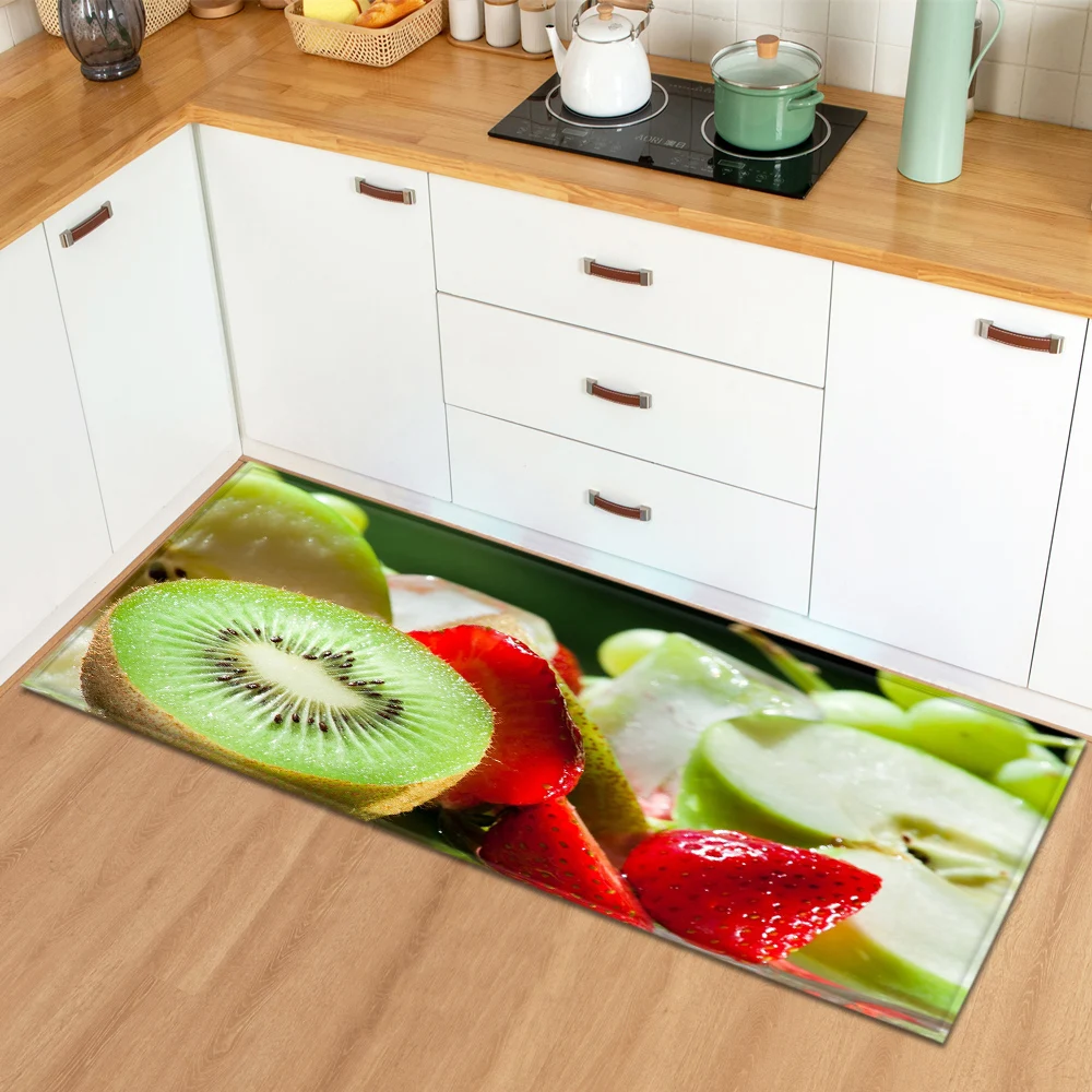 Shop Generic Modern Kitchen Carpet Fruit Pattern Bedroom Floor Living Room Decor Rug Entrance