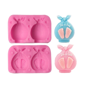 Baby Footprint Pastry Cake Mold Children's Party Birthday Silicone Cake Baking Tool Soft Pottery Gypsum Mold
Baby Footprint Pastry Cake Mold Children's Party Birthday Silicone Cake Baking Tool Soft Pottery Gypsum Mold
