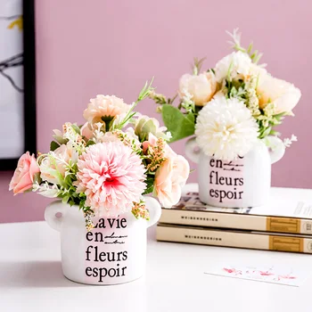 Modern PVC Artificial Flowers Home Decoration Creative Plastic Flower Table Vase Flower Pot Decor Wedding Decorative Accessories
Modern PVC Artificial Flowers Home Decoration Creative Plastic Flower Table Vase Flower Pot Decor Wedding Decorative Accessories