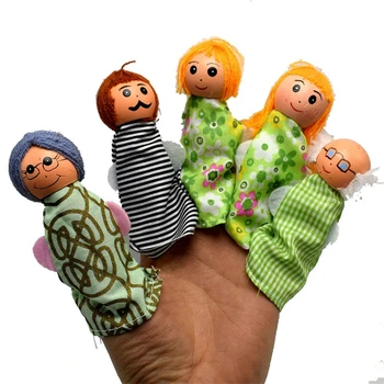 5 PCS/Set Whole Family wooden Finger Puppets Hand Puppets Cloth + wood Christmas Gifts for children interaction doll A40 
5 PCS/Set Whole Family wooden Finger Puppets Hand Puppets Cloth + wood Christmas Gifts for children interaction doll A40