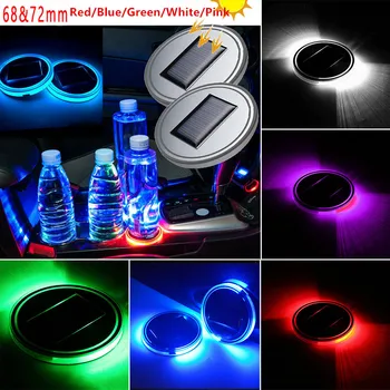 2pcs Solar LED Light Car Cup Holder Mat IP67 Waterproof Pad Drinks Coasters ABS Material Atmosphere Lamps 68mm/ 72mm
2pcs Solar LED Light Car Cup Holder Mat IP67 Waterproof Pad Drinks Coasters ABS Material Atmosphere Lamps 68mm/ 72mm