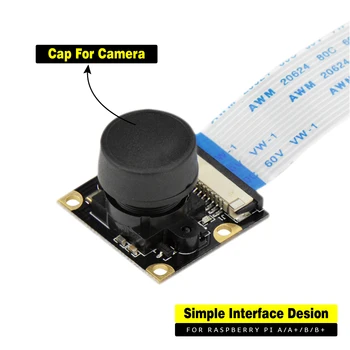 Fisheye Wide Angle Camera Module for Raspberry Pi 4B/3B Day/Night Vision Webcam Sensor OV5647 5 Megapixel 1080P
Fisheye Wide Angle Camera Module for Raspberry Pi 4B/3B Day/Night Vision Webcam Sensor OV5647 5 Megapixel 1080P