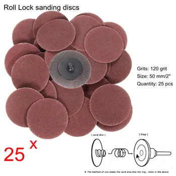 25pcs 2"50mm 120Grit Roll Lock Sanding Discs Abrasive Pad For Polishing Sander Parts Tools & Workshop Equipment
25pcs 2"50mm 120Grit Roll Lock Sanding Discs Abrasive Pad For Polishing Sander Parts Tools & Workshop Equipment