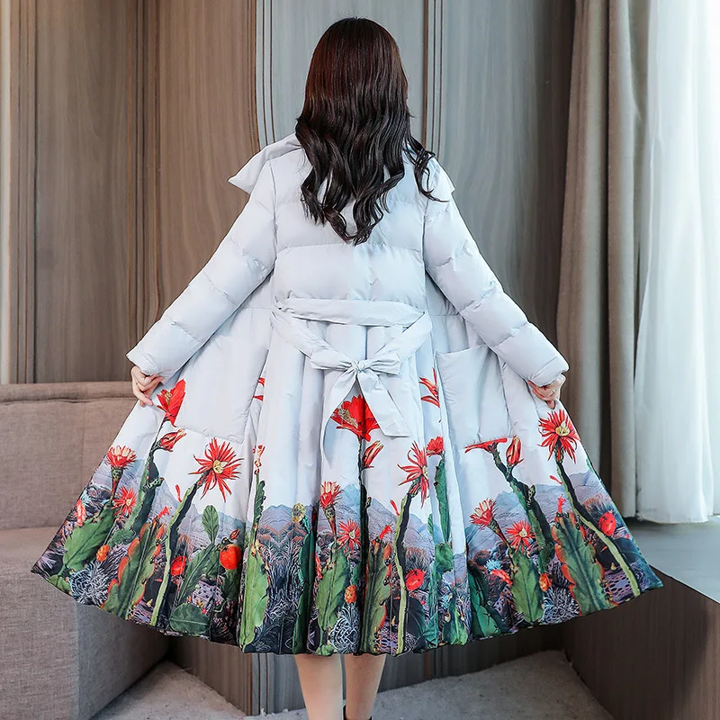 2018 Winter Cotton-padded Clothes/Cotton Coat Women's Long-Sleeve Slim Fit Slimming of Belt Printed Hem Korean-style WOMEN'S Wea
2018 Winter Cotton-padded Clothes/Cotton Coat Women's Long-Sleeve Slim Fit Slimming of Belt Printed Hem Korean-style WOMEN'S Wea