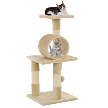Cat Tree with Sisal Scratching Posts 65 cm High-quality Scratching tree Cat Play Center Fully Functional Sisal-wrapped Sticks
Cat Tree with Sisal Scratching Posts 65 cm High-quality Scratching tree Cat Play Center Fully Functional Sisal-wrapped Sticks