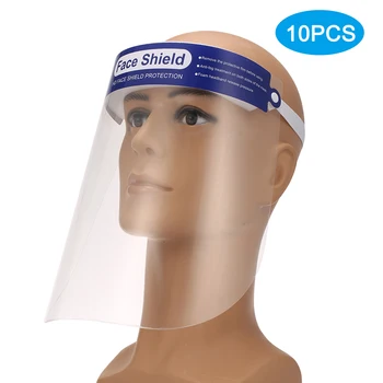 10Pcs Face Shield Anti-fog Protective Face Mask Isolation Fluid Resistant Full Facial Mask Transparent Dust-proof Mouth Cover
10Pcs Face Shield Anti-fog Protective Face Mask Isolation Fluid Resistant Full Facial Mask Transparent Dust-proof Mouth Cover
