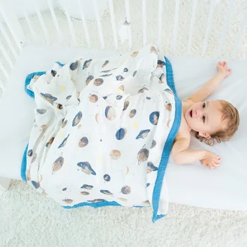Baby-Blanket Bamboo Muslin Four Layers Cartoon Newborn Swaddling Babies Swaddle Wrap Super Comfy Kids Bath Towel Infant Bedding
Baby-Blanket Bamboo Muslin Four Layers Cartoon Newborn Swaddling Babies Swaddle Wrap Super Comfy Kids Bath Towel Infant Bedding