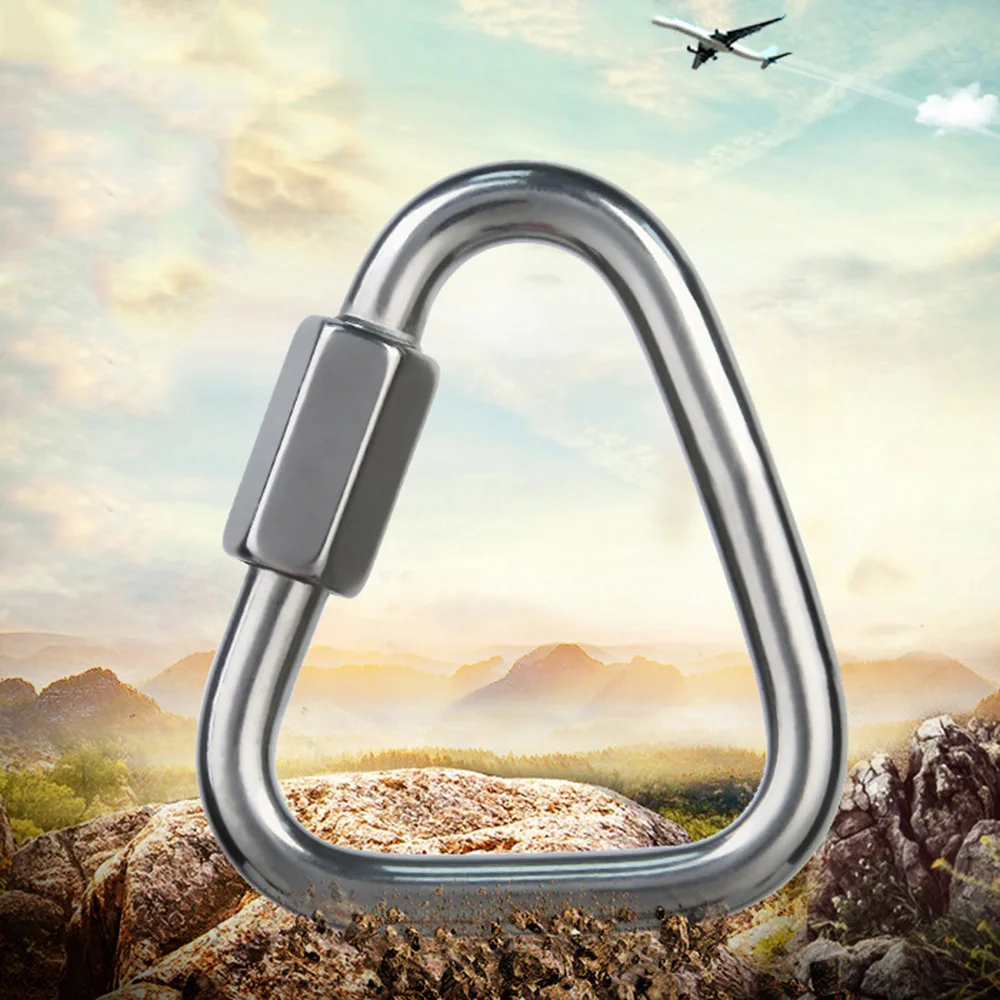 304 Stainless Steel Triangle Connecting Ring Lock Triangle Lock Rock Climbing Equipment Fast Security
304 Stainless Steel Triangle Connecting Ring Lock Triangle Lock Rock Climbing Equipment Fast Security