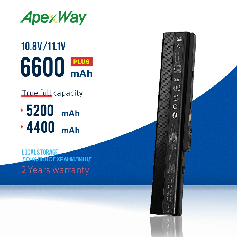 Аккумулятор для ноутбука Asus A52 Новый аккумулятор 6600 мА/ч A52J A52F K42JB K42JK K52F K52J A52JB A52JR