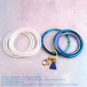 DIY Crystal Epoxy Mold Bag Zipper Ring Silicone Molds Keychain Bangle Jewelry Making
DIY Crystal Epoxy Mold Bag Zipper Ring Silicone Molds Keychain Bangle Jewelry Making