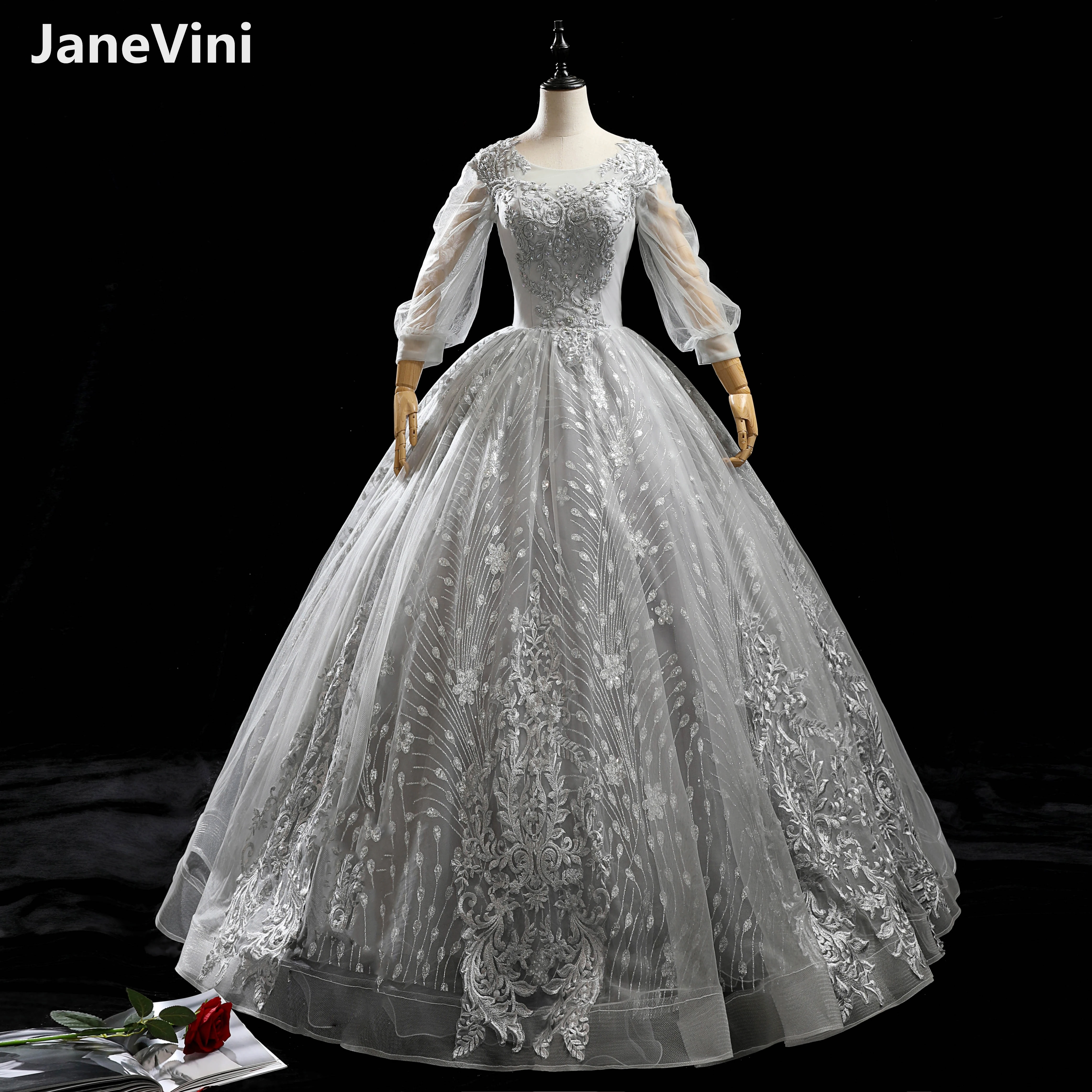 Бальное платье принцессы с блестками, с длинным рукавом и овальным вырезом
Бальное платье принцессы с блестками, с длинным рукавом и овальным вырезом