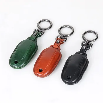Geunine Leather Car Key Case Key cover For Tesla Model S Model 3 Model X Key Holder Cover Protect Accessories
Geunine Leather Car Key Case Key cover For Tesla Model S Model 3 Model X Key Holder Cover Protect Accessories