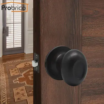 Probrico Rotation Round door handle set Oil rubbed bronze knobs with adjustable latch Keyless wooden gate lock for laundry room
Probrico Rotation Round door handle set Oil rubbed bronze knobs with adjustable latch Keyless wooden gate lock for laundry room