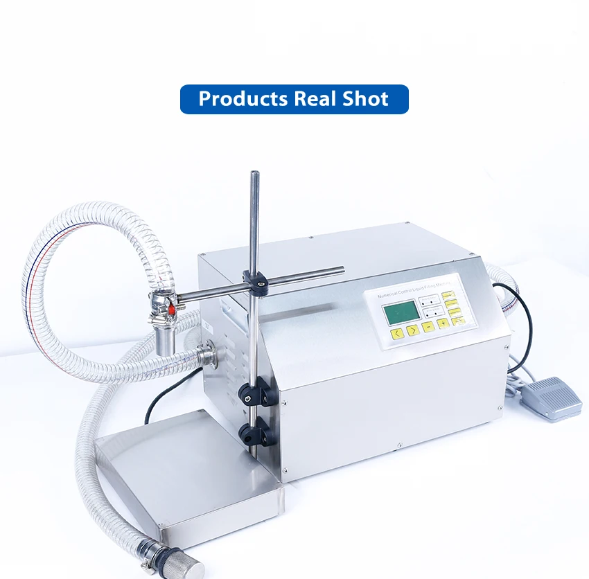 ZONEPACK ZS-DP431W Semi Automatic Big Flow Liquid Beverage Shampoo Weighing Filling Machine Diaphragm Water Juice Filler