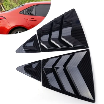 DWCX 4Pcs Carbon Fiber Black Style ABS Rear Triangular Blinds Panel Cover Trim Fit for Toyota Corolla
DWCX 4Pcs Carbon Fiber Black Style ABS Rear Triangular Blinds Panel Cover Trim Fit for Toyota Corolla