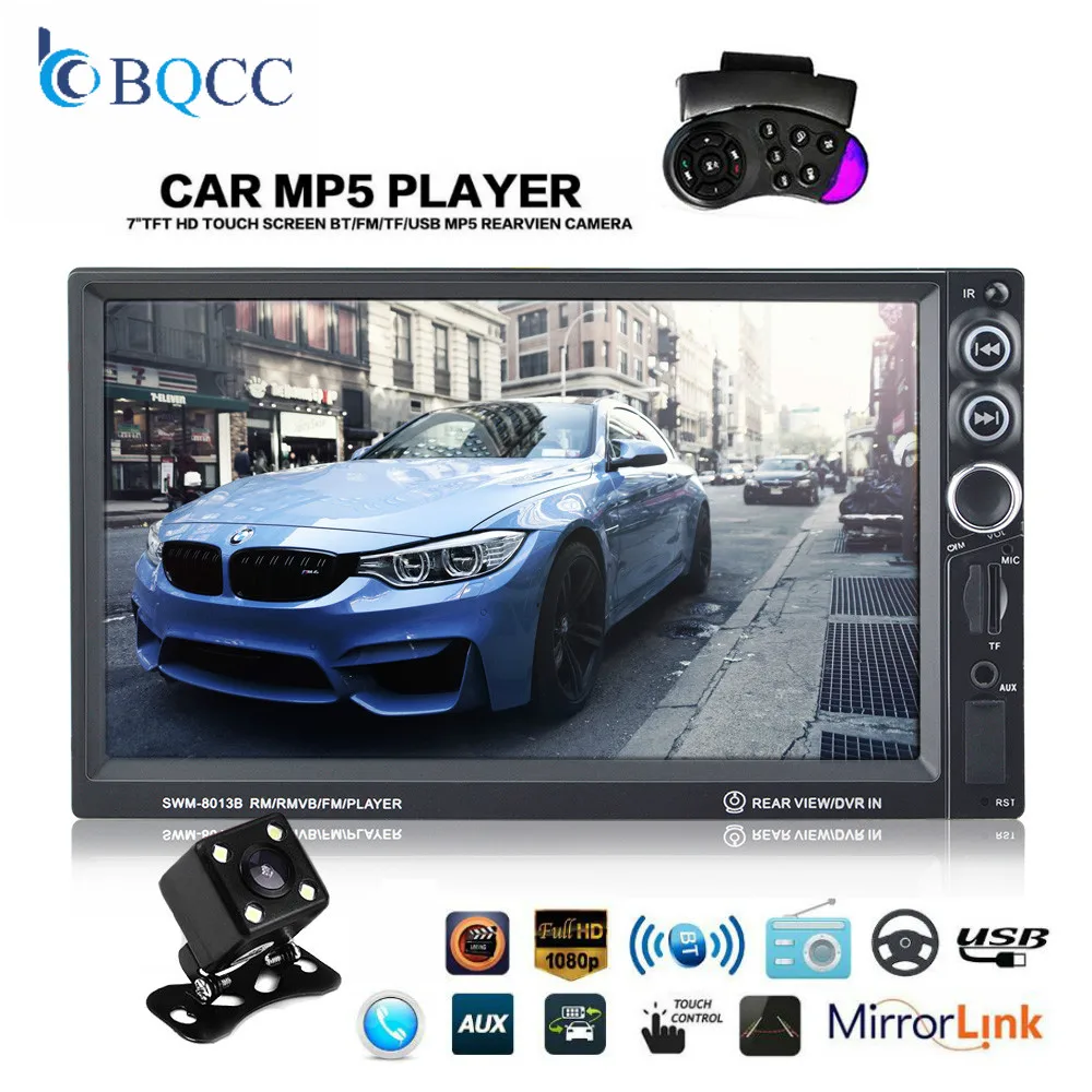Авторадио 2 Din 7 "сенсорный экран автомобиля Радио Bluetooth Araba камера заднего вида