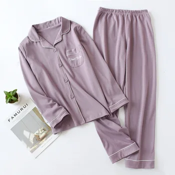 Couple Pajamas 2PCS Sleep Set Spring&Autumn Thin Cotton Pijamas Women's Long Sleeved Tops&Trousers Cotton Men's Home Clothing
Couple Pajamas 2PCS Sleep Set Spring&Autumn Thin Cotton Pijamas Women's Long Sleeved Tops&Trousers Cotton Men's Home Clothing