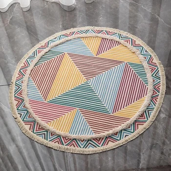 Nordic Style Round Floor Mats Hand-Tufted Cotton Linen Home Decoration Living Room Sofa Area Rugs Bedroom Hallway Tapete Blanket
Nordic Style Round Floor Mats Hand-Tufted Cotton Linen Home Decoration Living Room Sofa Area Rugs Bedroom Hallway Tapete Blanket