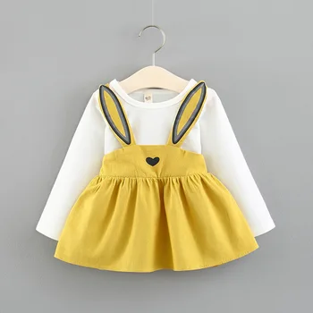 Baby Girls Dress 0-3 Years Spring Autumn Toddler Girl New Dresses Cute Rabbit Dress Kids 2 Colors Long Sleeve Dresses For Girls
Baby Girls Dress 0-3 Years Spring Autumn Toddler Girl New Dresses Cute Rabbit Dress Kids 2 Colors Long Sleeve Dresses For Girls