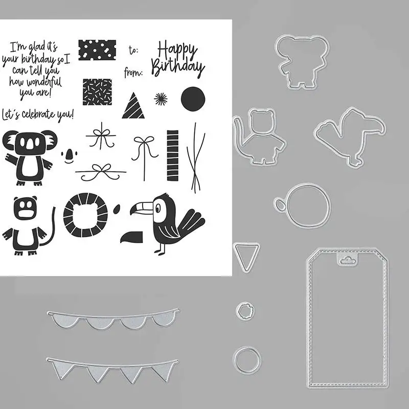 HAPPY BIRTHDAY Metal Cutting Dies and Stamps Stencils for DIY Scrapbooking/photo album Decorative Embossing Paper Cards
HAPPY BIRTHDAY Metal Cutting Dies and Stamps Stencils for DIY Scrapbooking/photo album Decorative Embossing Paper Cards