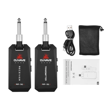 CUVAVE WP-5G Wireless 5.8GHz Guitar System Rechargeable Audio Transmitter and Receiver ISM Band for Electric Guitars Accessories
CUVAVE WP-5G Wireless 5.8GHz Guitar System Rechargeable Audio Transmitter and Receiver ISM Band for Electric Guitars Accessories