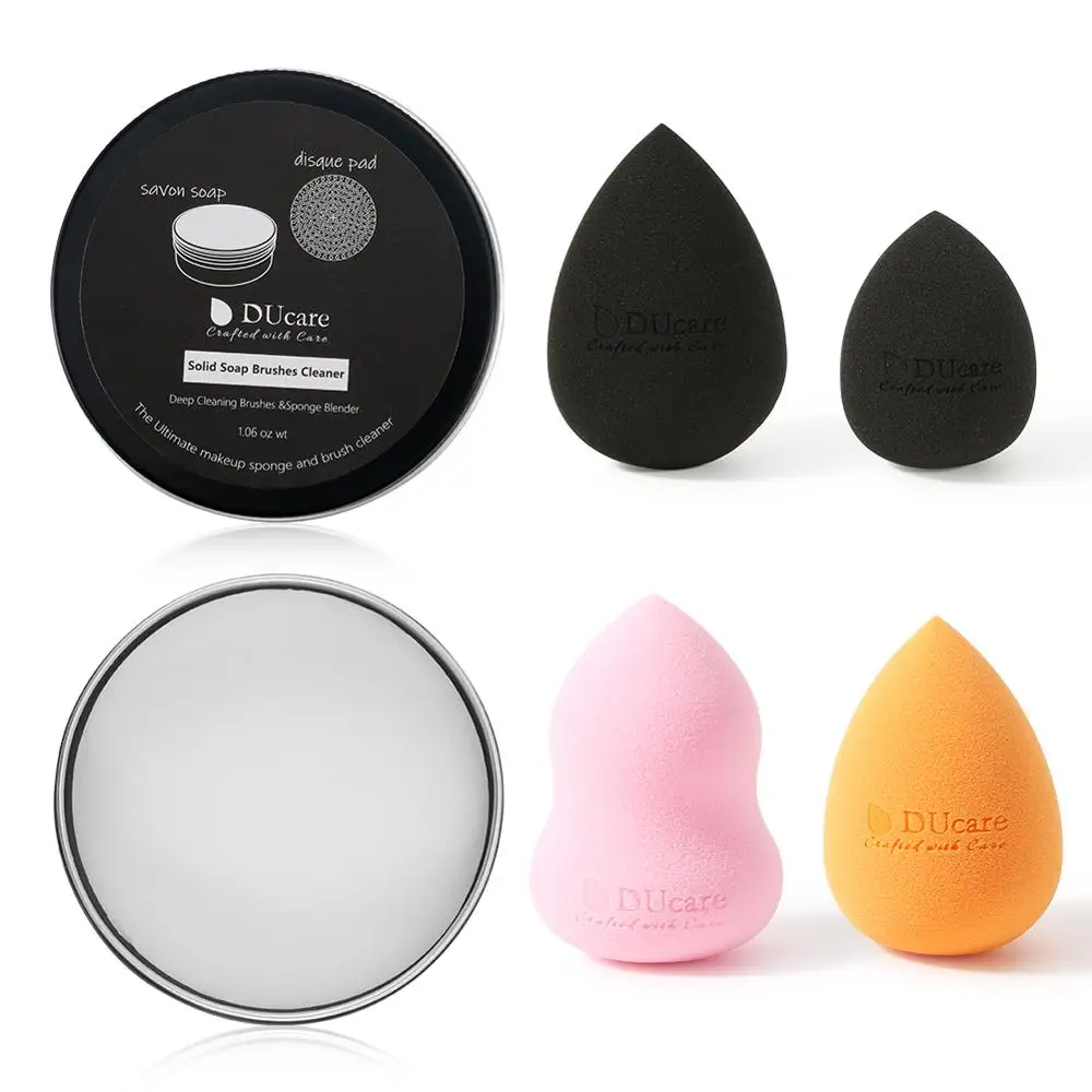 DUcare Makeup Sponge Set 4pcs+1pcs Sponges Cleaner Beauty Makeup Non-latex Multi-colored for Powder Make up Brush Cleaner Tools
DUcare Makeup Sponge Set 4pcs+1pcs Sponges Cleaner Beauty Makeup Non-latex Multi-colored for Powder Make up Brush Cleaner Tools