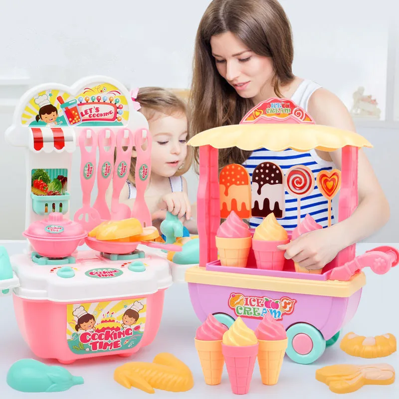 Kids Kitchen Toys Simulate Washing Dishes and Cooking Educational Toys Mini Kitchen Ice Cream Truck Role Playing Girl Toys
Kids Kitchen Toys Simulate Washing Dishes and Cooking Educational Toys Mini Kitchen Ice Cream Truck Role Playing Girl Toys