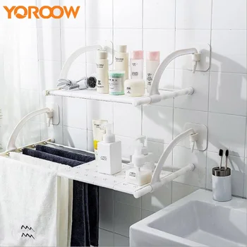 Rack Bathroom Square Wall Towel Rack Clothes Organizer Bedroom Storage Shelf Towel Double Hanging Holder Organization GSL00AH 3 
Rack Bathroom Square Wall Towel Rack Clothes Organizer Bedroom Storage Shelf Towel Double Hanging Holder Organization GSL00AH 3