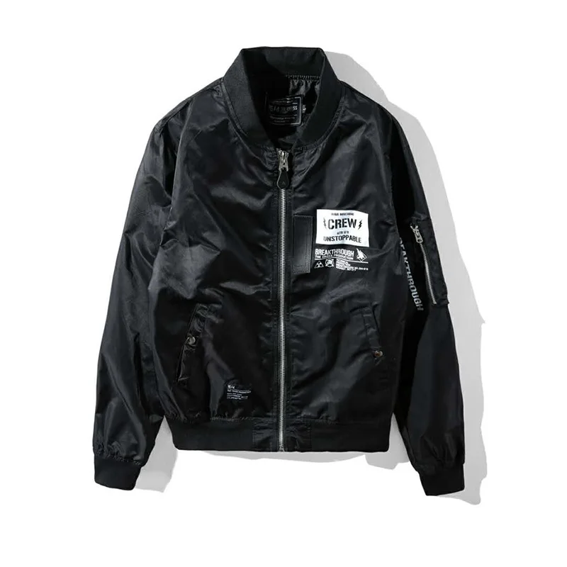 CROXX Techwear графическая Мужская MA-1 куртка-бомбер в стиле милитари водонепроницаемые