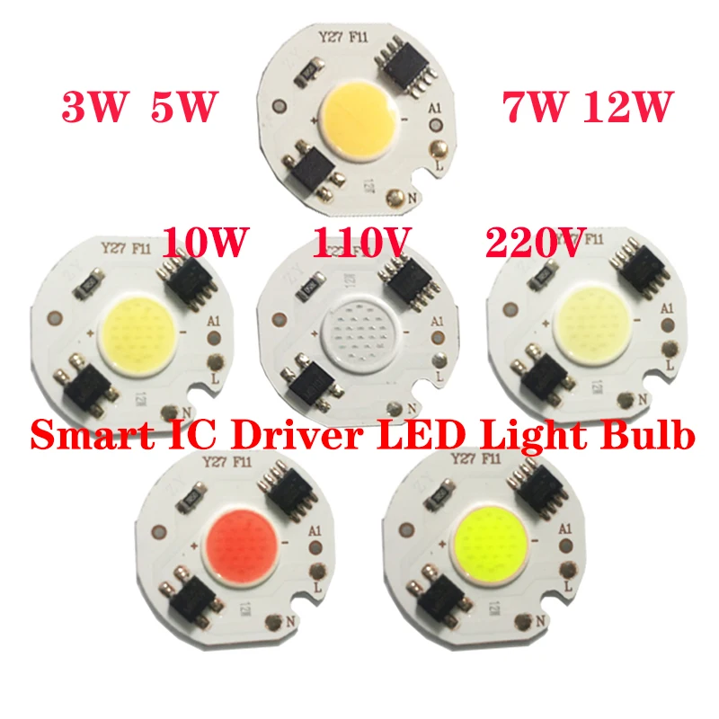 Smart IC Driver Globe Lamp Chip COB Direct Power light bulb LED Energy saving 3/5/7/10/12W 110V 220V for Spotlight Floodlight
Smart IC Driver Globe Lamp Chip COB Direct Power light bulb LED Energy saving 3/5/7/10/12W 110V 220V for Spotlight Floodlight
