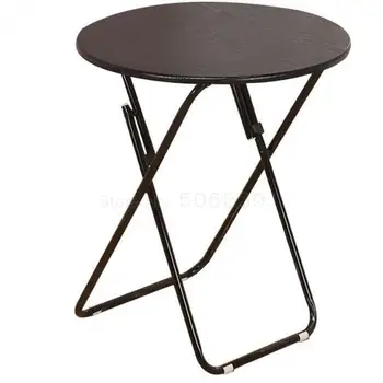 Folding Table And Chair Combination Portable Table Setting, Table Setting, Household Dining Table Small Round