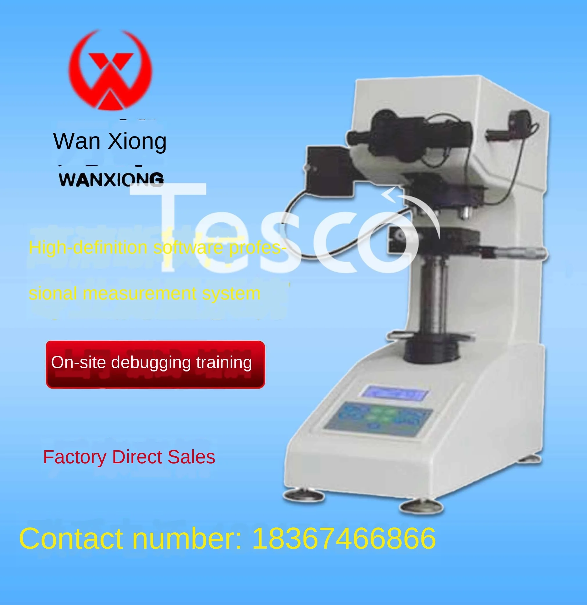 Factory direct sales digital display automatic HV-1000Z micro hardness tester hardness testing machine with measurement software
Factory direct sales digital display automatic HV-1000Z micro hardness tester hardness testing machine with measurement software