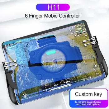 2pc H11 6 Finger Gamepad Controller for PUBG Tablet for Ipad iPhone Gaming Trigger Fire Button Aim Key Game Grip Handle Joystick
2pc H11 6 Finger Gamepad Controller for PUBG Tablet for Ipad iPhone Gaming Trigger Fire Button Aim Key Game Grip Handle Joystick