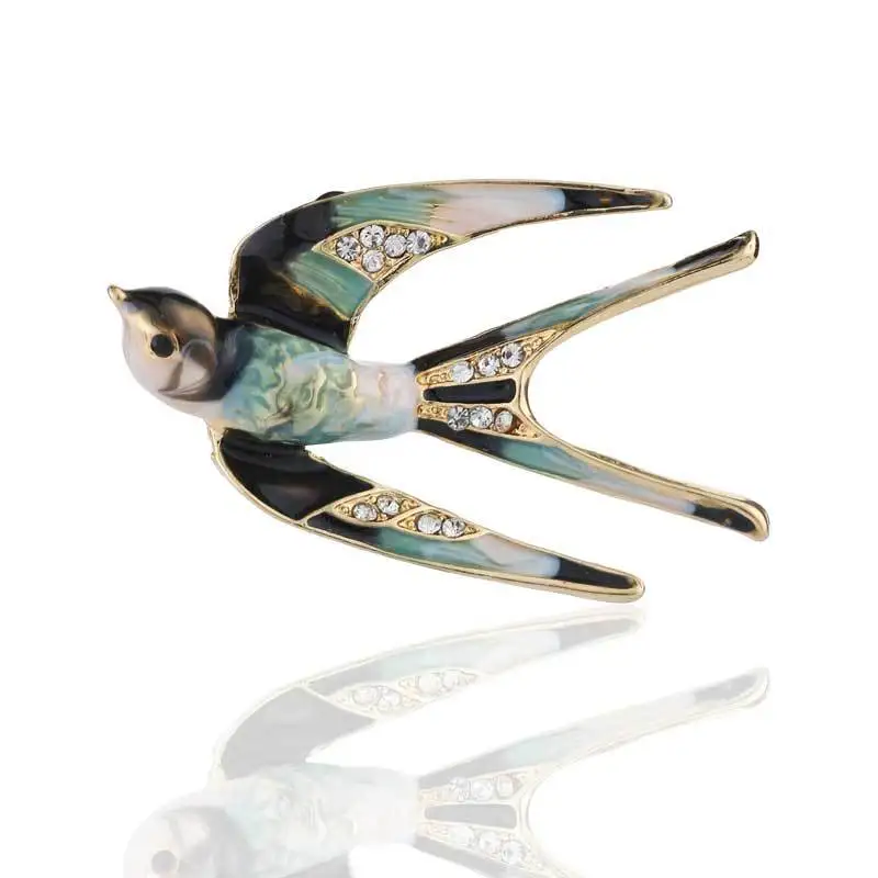 Classic Enamel Swallow Brooch Pins Metal Scarf Pins Christmas Gift Banquet Weddings Accessories 
Classic Enamel Swallow Brooch Pins Metal Scarf Pins Christmas Gift Banquet Weddings Accessories