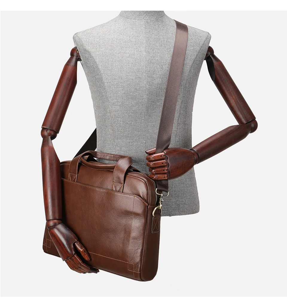Fashion Business Briefcase Bags Mens Leather Briefcases Men Leather