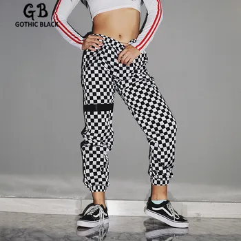 Gothblack High Waist Checkerboard Sweatpants Gothic Women Harajuku Patchwork Casual Trousers 2020 Spring New Beam Feet Pants
Gothblack High Waist Checkerboard Sweatpants Gothic Women Harajuku Patchwork Casual Trousers 2020 Spring New Beam Feet Pants