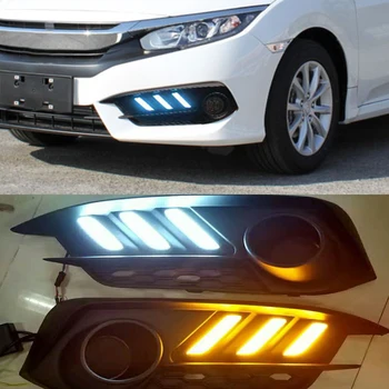 CSCSNL 2Pcs Car LED Daytime Running Light DRL for Honda Civic 10th 2016 2017 2018 Day Light Accessories with Fog Lamp hole 
CSCSNL 2Pcs Car LED Daytime Running Light DRL for Honda Civic 10th 2016 2017 2018 Day Light Accessories with Fog Lamp hole