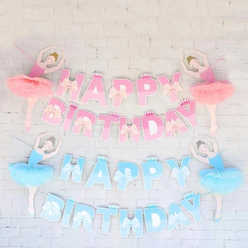 1 Set Cute Ballerina Ballet Dancing Girls Paper Bunting Banners HAPPY BIRTHDAY with Bowknot Crown Garland Flag Party Decorations
1 Set Cute Ballerina Ballet Dancing Girls Paper Bunting Banners HAPPY BIRTHDAY with Bowknot Crown Garland Flag Party Decorations