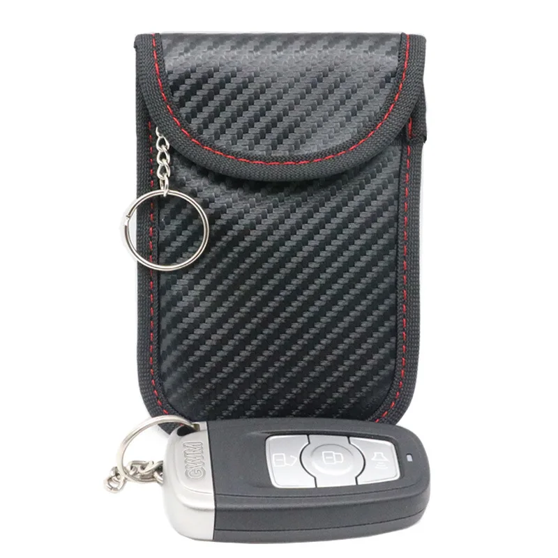 Portable Car Key Case Blocking Bag With KeyChain Ring Auto Key Protection Cover Car-Styling Accessories For VW Remote Key Cover
Portable Car Key Case Blocking Bag With KeyChain Ring Auto Key Protection Cover Car-Styling Accessories For VW Remote Key Cover