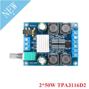 2*50W TPA3116D2 2x50W Dual Channel Stereo Digital Power Audio Amplifier Board Module DC 4.5V To 27V Volume Control Board
2*50W TPA3116D2 2x50W Dual Channel Stereo Digital Power Audio Amplifier Board Module DC 4.5V To 27V Volume Control Board