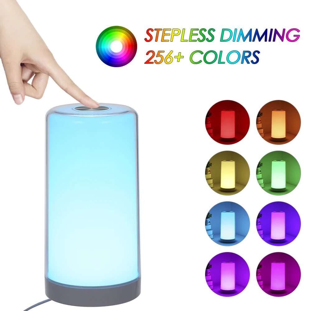 Touching Sensor Bedside Light with Memory Function Dimmable Table Lights White & Warm White & Color Changing RGB Lighting
Touching Sensor Bedside Light with Memory Function Dimmable Table Lights White & Warm White & Color Changing RGB Lighting