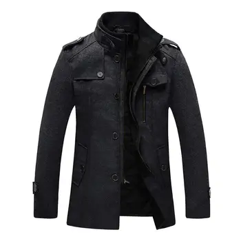 Wantdo Men Wool Blend Pea Coat Thick Winter Jacket
Wantdo Men Wool Blend Pea Coat Thick Winter Jacket