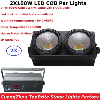 2Pcs/Lot DHL Shipping 2X100W LED COB Blinder Light 2 Eyes Stage Led Audience Light Good For Stage Dj TV Studio Church Party
2Pcs/Lot DHL Shipping 2X100W LED COB Blinder Light 2 Eyes Stage Led Audience Light Good For Stage Dj TV Studio Church Party