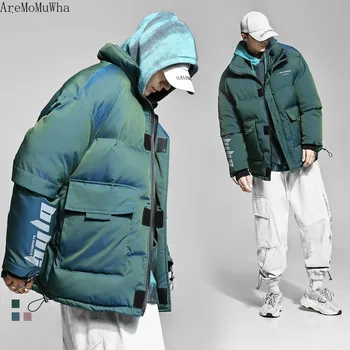 AreMoMuWha Winter Gradient Cotton Men's National Shiny Reflective Down Jacket Jacket Couple Bread Cotton Winter Coat Men QX1415
AreMoMuWha Winter Gradient Cotton Men's National Shiny Reflective Down Jacket Jacket Couple Bread Cotton Winter Coat Men QX1415