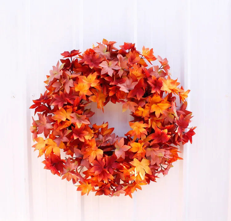 20/24Inch Artificial Flower Maple Leaves Wreath Artificial Leaves Home Decor Autumn Ornament for Front Door
20/24Inch Artificial Flower Maple Leaves Wreath Artificial Leaves Home Decor Autumn Ornament for Front Door