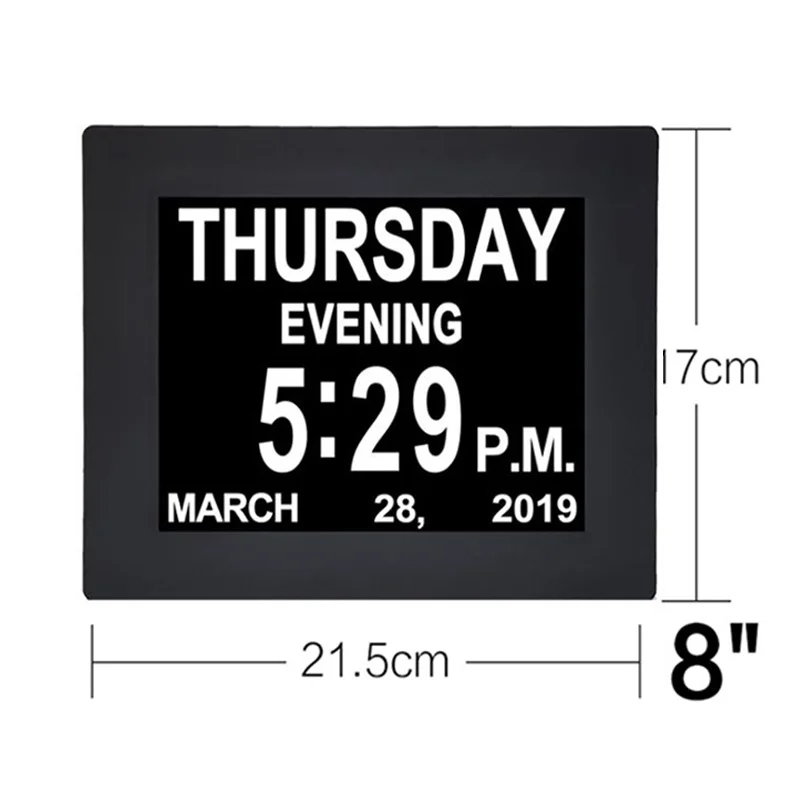 1 Piece 8 Inches Digital Wall Calendar Day Week Year Display LED Clock Big Screen 8 Languages Wall Clocks
1 Piece 8 Inches Digital Wall Calendar Day Week Year Display LED Clock Big Screen 8 Languages Wall Clocks